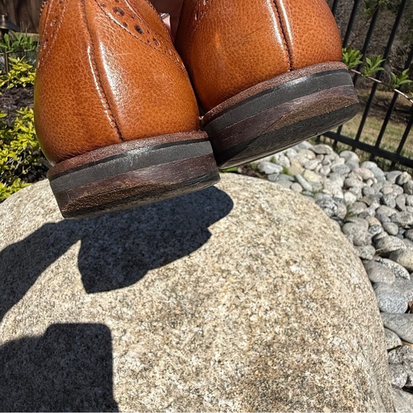 Allen Edmonds Men’s Nomad Wingtip Derby Brown Pebbled Leather Dress Shoes 9D USA main image 8